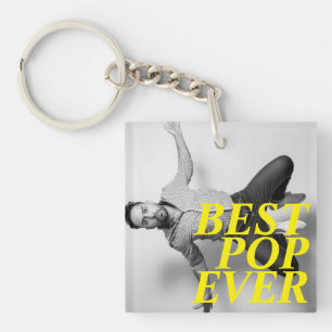 BEST POP EVER   Funny Father's Day Keychain