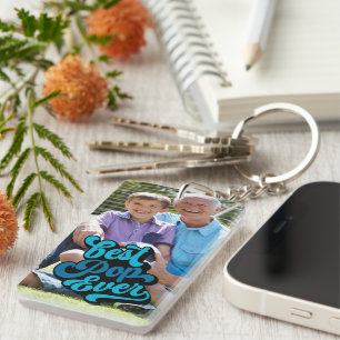 Best Pop Ever   Grandpa Photo Keychain
