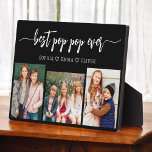 Best Pop Pop Grandpa Grandchildren Photo Collage Plaque<br><div class="desc">Capture the love between Pop Pop and his grandchildren with our Grandfather Grandpa Grandchildren Photo Collage Plaque. This personalized plaque features a heartwarming photo collage, beautifully displaying cherished moments shared between Papa and his beloved grandchildren. Surrounding the photos is the endearing title "Poppy, " adding a special touch to the...</div>