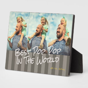 Best Pop Pop In The World Photo Plaque