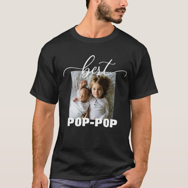 Best POP-POP Photo Father's Day T-Shirt (Front)