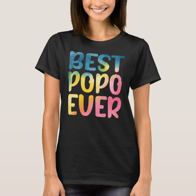 Best Popo Ever Father's Day Popo T-Shirt (Front)