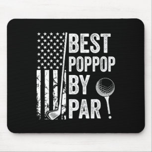 Best Poppop By Par Usa Flag Golf Fathers Day Golfi Mouse Pad