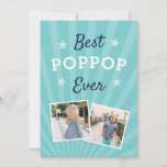 Best Poppop Ever | Father's Day Flat Photo Card