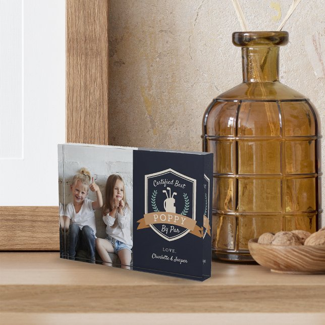 Best Poppy By Par | Golf Grandpa Photo Block (Creator Uploaded)