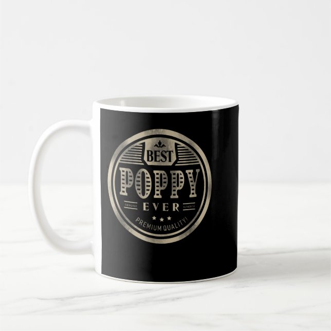 Best Poppy Ever Grandfather Dad Father Day Gift Me Coffee Mug (Left)