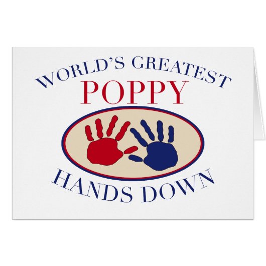 Best Poppy Hands Down Cards (Front Horizontal)