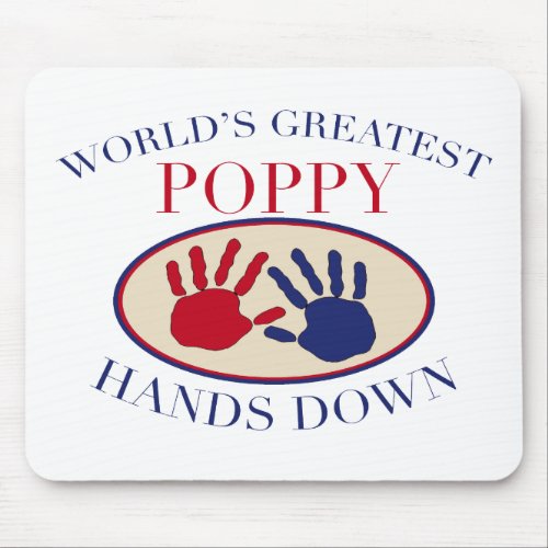 Best Poppy Hands Down Mouse Pad