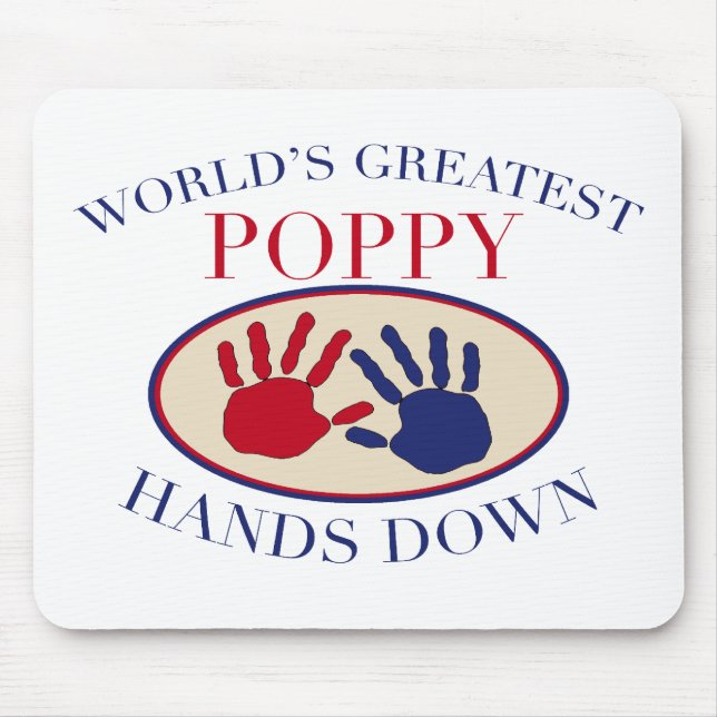 Best Poppy Hands Down Mouse Pad (Front)