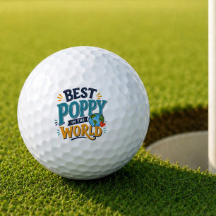 Best Poppy in the World Golf Ball