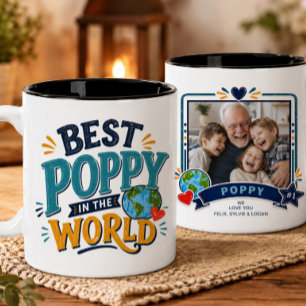 Best Poppy in the World Photo Mug