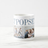 Best Pops Ever 4 Photo Collage Grandpa Coffee Mug (Center)