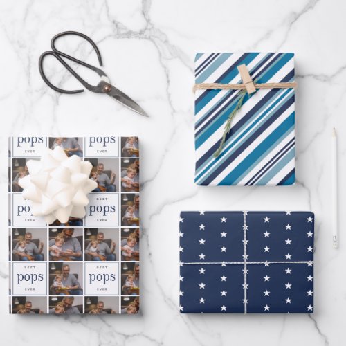 Best Pops Ever Fathers Day Coordinating Wrapping Paper Sheets