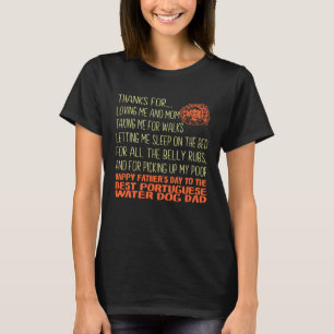 Best Portuguese Water Dog Dad Father s Day T-Shirt