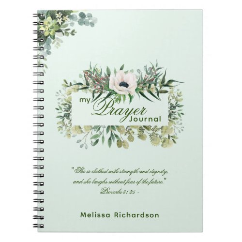 BEST PRAYER JOURNAL Personalized Christian Faith 