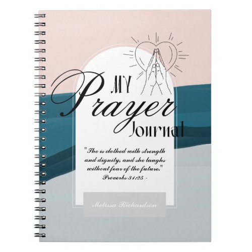 BEST PRAYER JOURNAL Personalized Christian Faith 