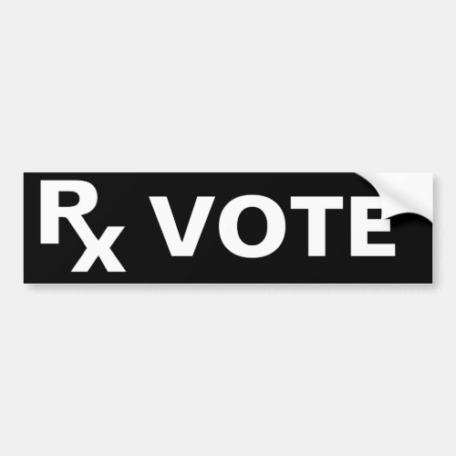 BEST Prescription _ RX VOTE _ 2020 Bumper Sticker