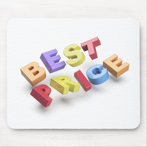 Best price promo text mouse pad