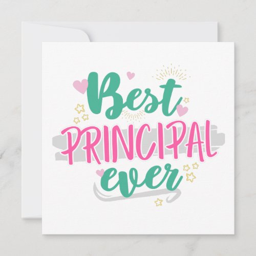 Best Principal Ever Thank You Principal Gift Card