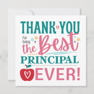 Best Principal Ever, Thank You Principal Gift Card