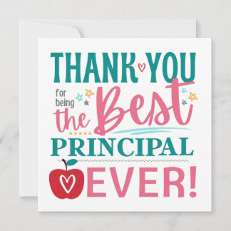 Best Principal Ever, Thank You Principal Gift Card