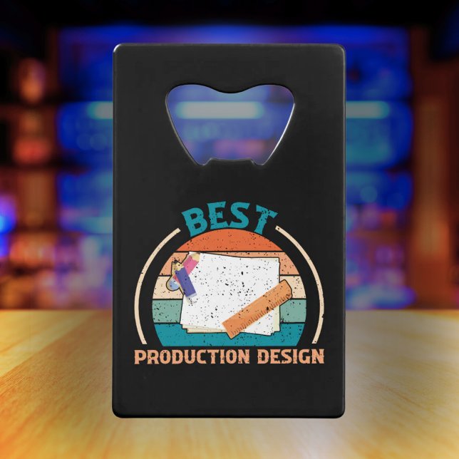 Best Production Design Retro - Film Crew Gift Credit Card Bottle Opener (Creator Uploaded)
