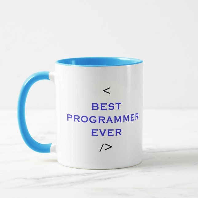 Best Programmer Ever - World best coder Present Mug (Left)