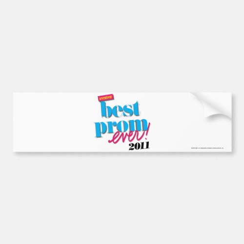 Best Prom Ever _ Aqua Bumper Sticker