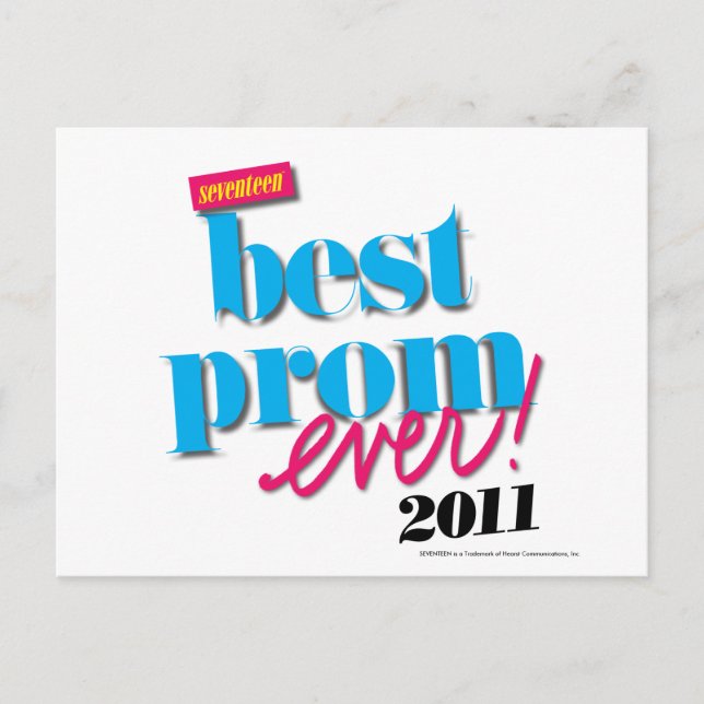 Best Prom Ever - Aqua Postcard (Front)
