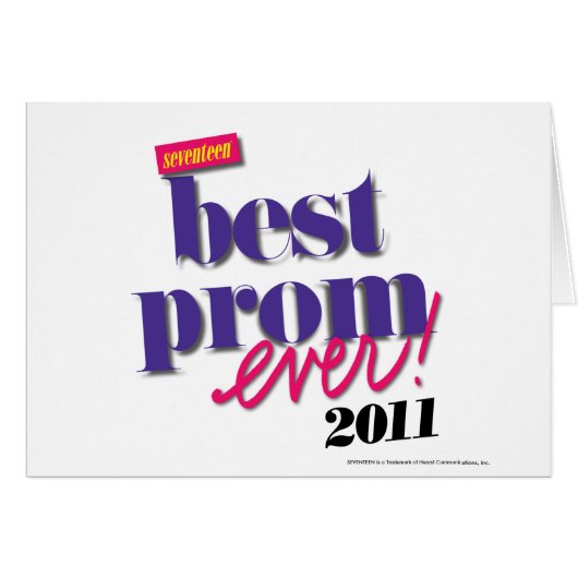 Best Prom Ever - Purple Cards (Front Horizontal)
