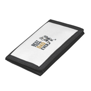 Best Pucking Dad Ever Hockey Dad Shirt Design_1 Trifold Wallet