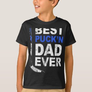Best Puckn Dad Ever Shirt Men Hockey Daddy Fathers