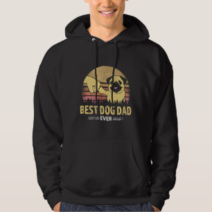 Best Pug Dad Ever Design Gift Idea for Dog Owner E Hoodie