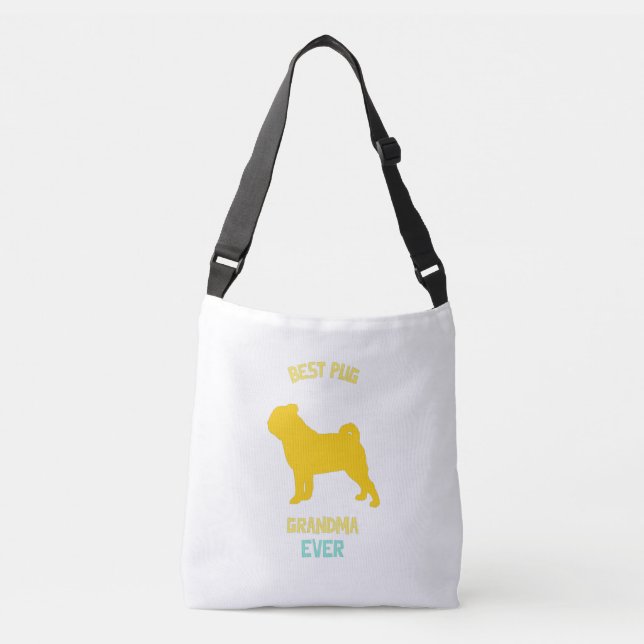 BEST PUG GRANDMA EVER CROSSBODY BAG (Front)