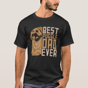 Best Puggle Dad Ever Cute Animal Dog Owner Puggle T-Shirt