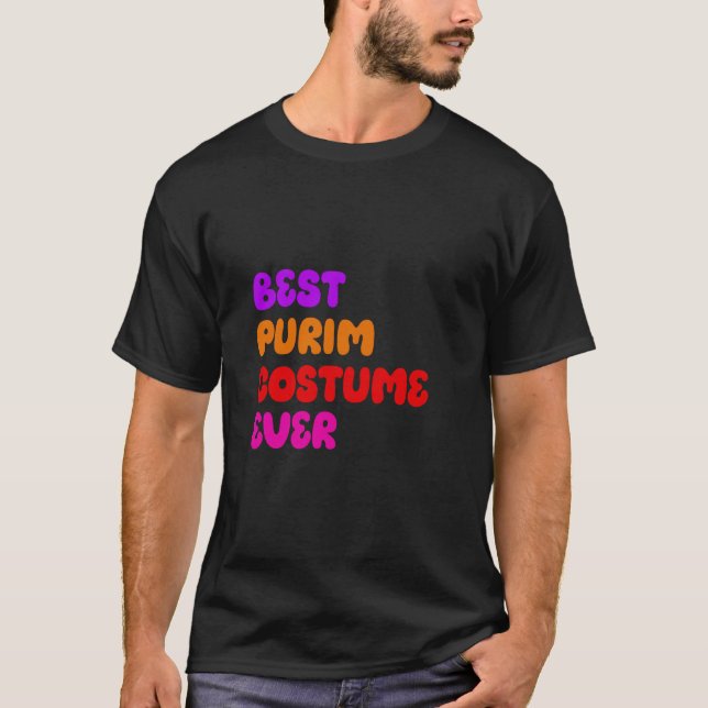 Best Purim Costume Ever This Is My Purim Costume J T-Shirt (Front)