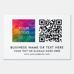 Best QR Code Company Business Logo Yard Outdoor Sign
