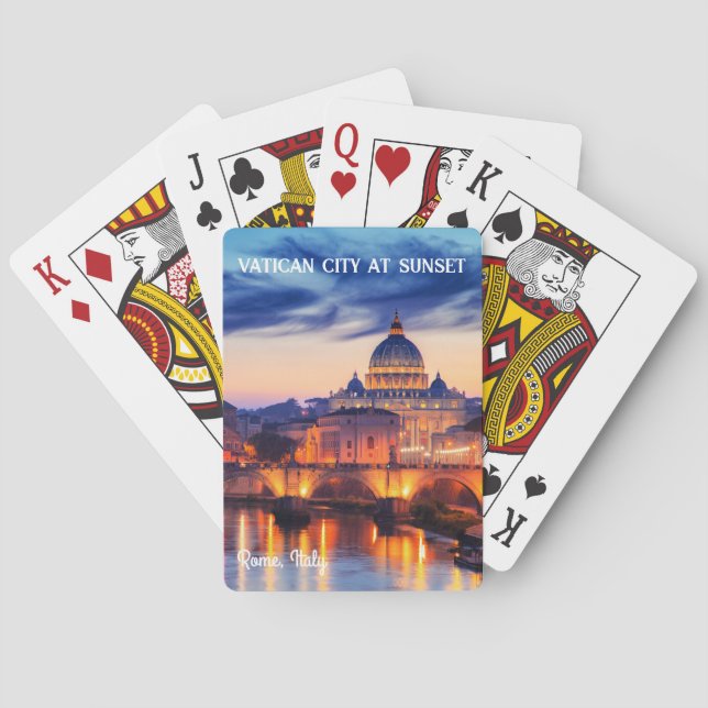 Best quiet places in italy  poker cards (Back)
