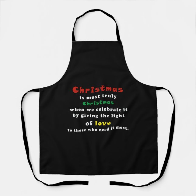 Best Quote Christmas Apron (Front)