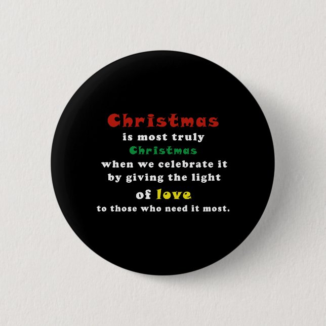 Best Quote Christmas Button (Front)