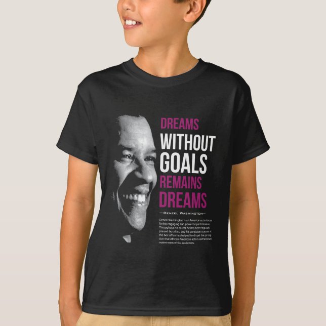 Best Quote With Denzel Washington T-Shirt (Front)