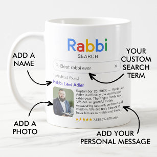 Best Rabbi Ever Search Result Photo & Message Coffee Mug