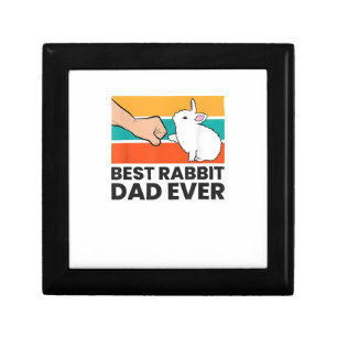 Best Rabbit Dad Ever Funny Rabbit Father Rabbit Bu Gift Box