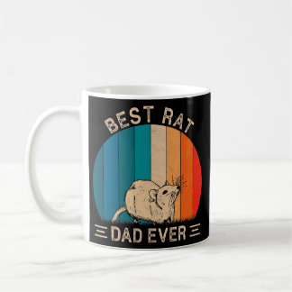 Best Rat Dad Ever Retro Rat Graphic Father's Day Coffee Mug