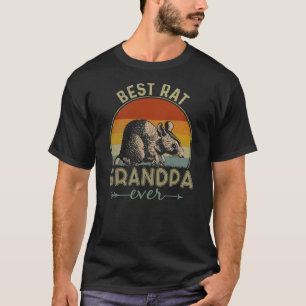 Best Rat Grandpa Ever Retro Rat Graphic Father's T-Shirt