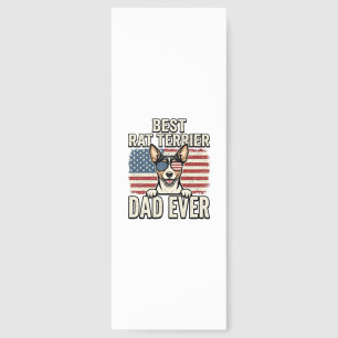 Best Rat Terrier Dad Ever Patriotic Dog Shirt Desi Bookmarks