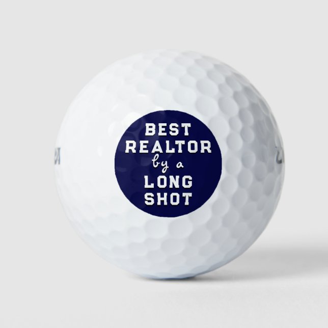 Best Realtor Award Gifts Golf Balls (Front)
