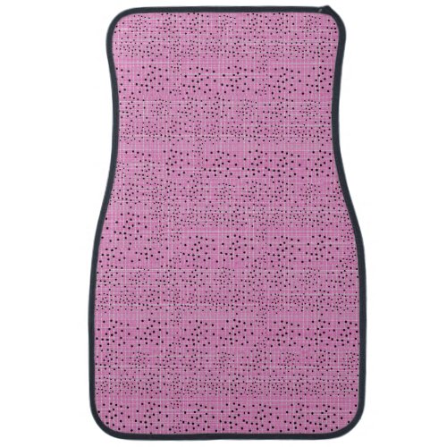 best red and pink sieve with black dots  car floor mat