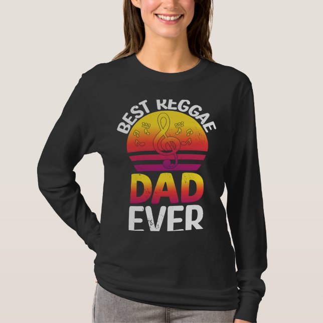 Best Reggae Dad Ever I Rasta I Rastafari I Jamaica T-Shirt (Front)