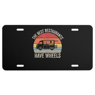 Best restaurants have wheels| food taco truck gift license plate